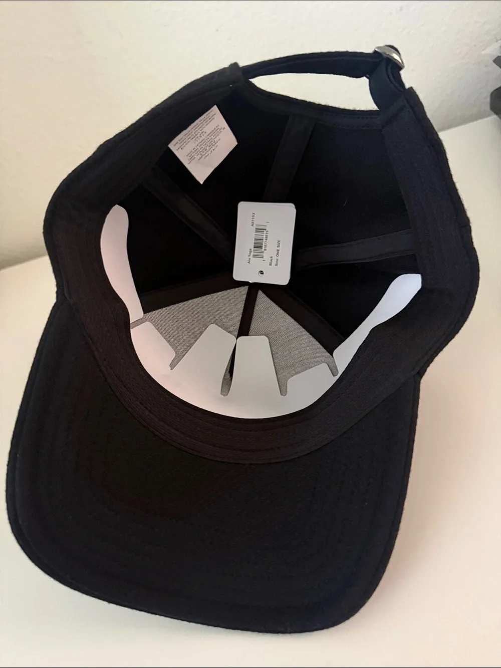 ALO Yoga Black Embroidered Logo Baseball Cap